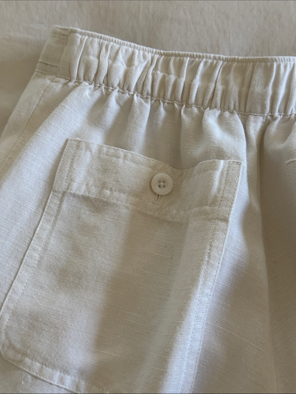 White Drawstring Pants - Picture 8 of 8